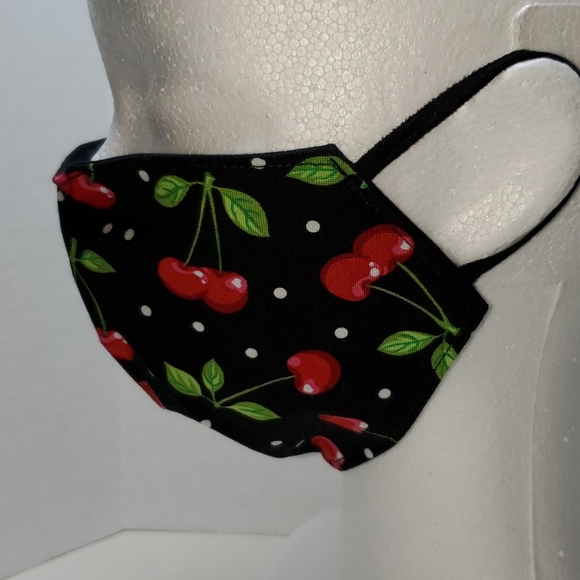 🖤FREE W/BUNDLE PURCHASE🖤*Cherries Handcrafted Face Mask - Picture 5 of 8